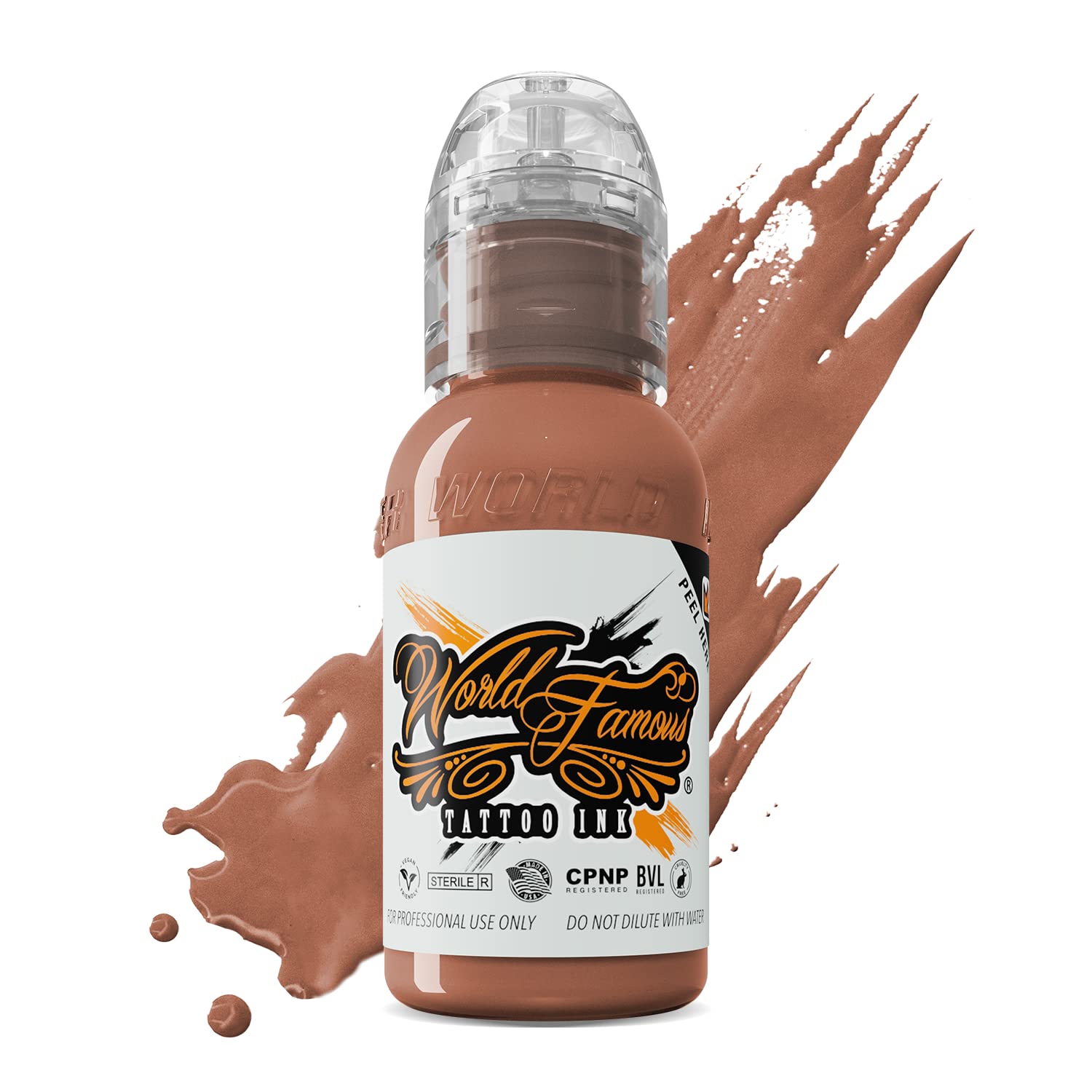World Famous Pink Tattoo Ink, Vegan and Professional Ink, Made in USA, Dark Honey, 1 oz
