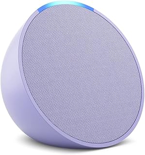 Amazon Echo Pop | Alexa fits in anywhere: bedroom, living room, bathroom, office, and small spaces | Lavender Bloom