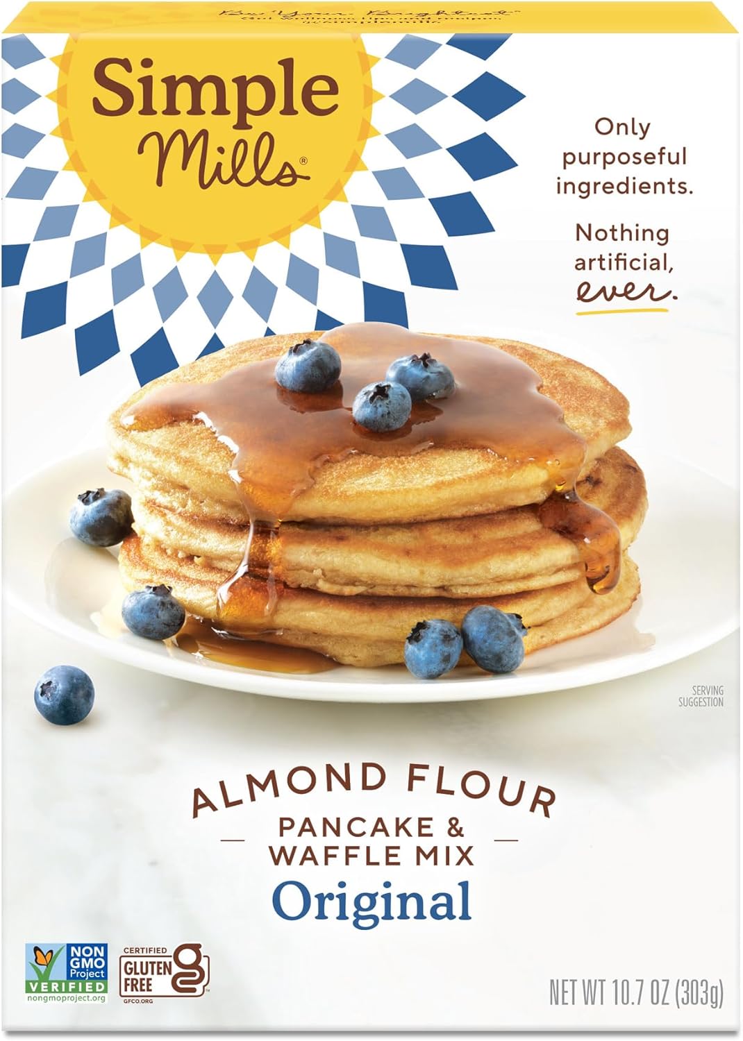 Simple Mills Dried Mixes Pancake And Waffle 10.7OZ