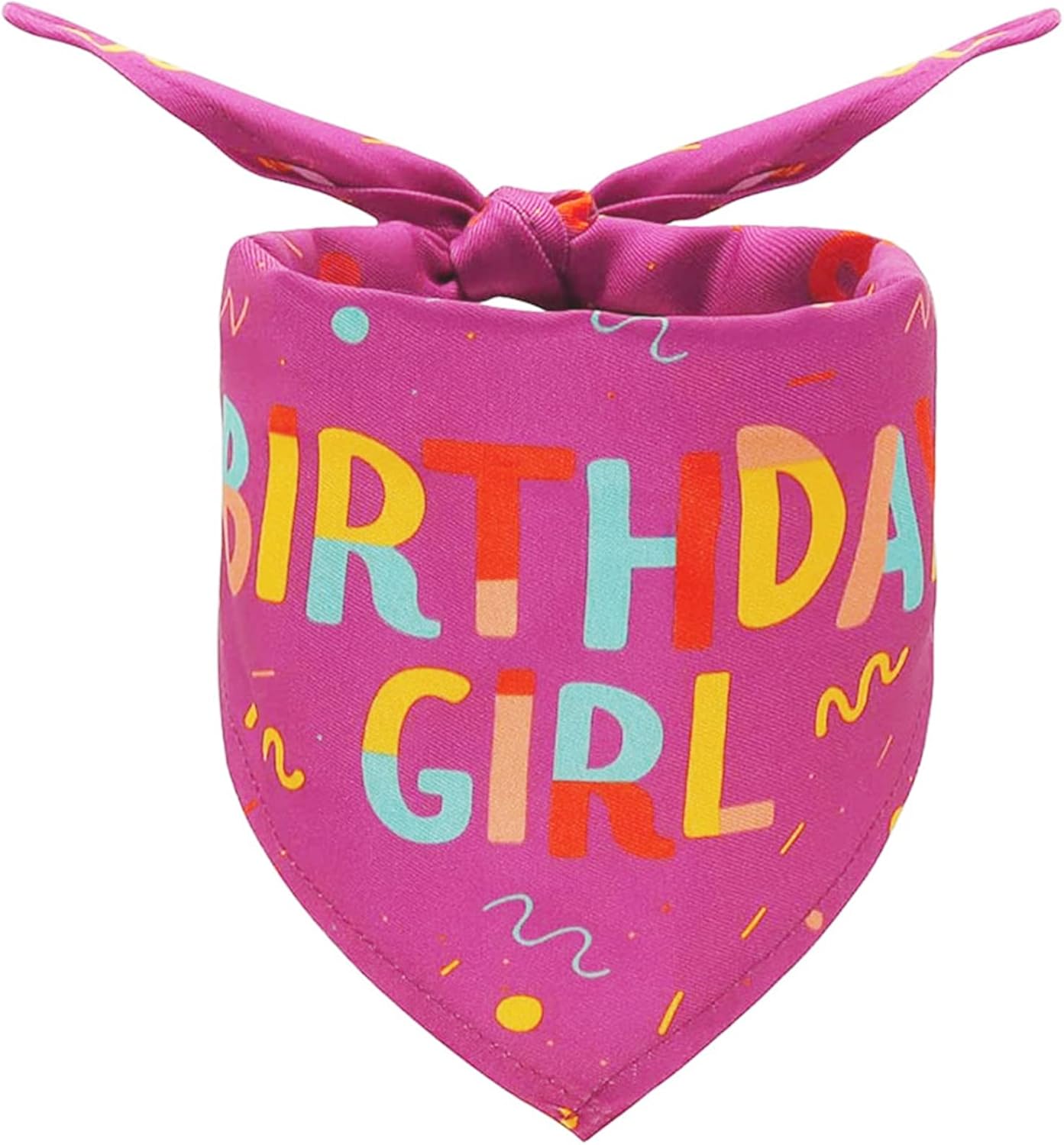 Dog Birthday Bandana,Birthday Dog Bandana Boy Triangle Scarf Triangle Dog Scarfs Bandanas for Small Medium Dogs Pets Birthday Party Supplies (Pink)