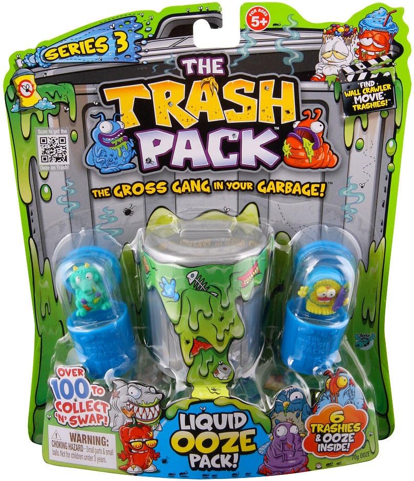 The Trash Pack Series 3 Liquid Ooze Pack 6 Trashies & Ooze
