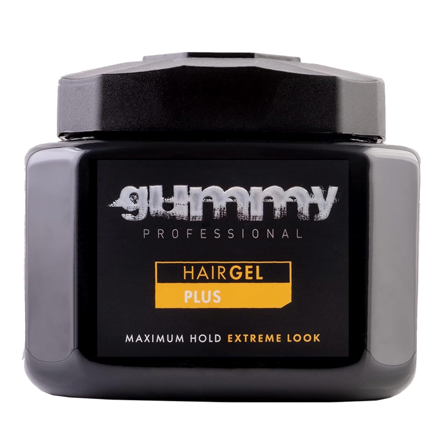 Gummy Professional Plus Hair Gel for Men and Women – Strong Hold Styling Gel for Slick Back Looks, Curls, Braids, Twists, and Edge Control – Clear Gel for Shine, Neat Styles, and Conditioning – 700 ml