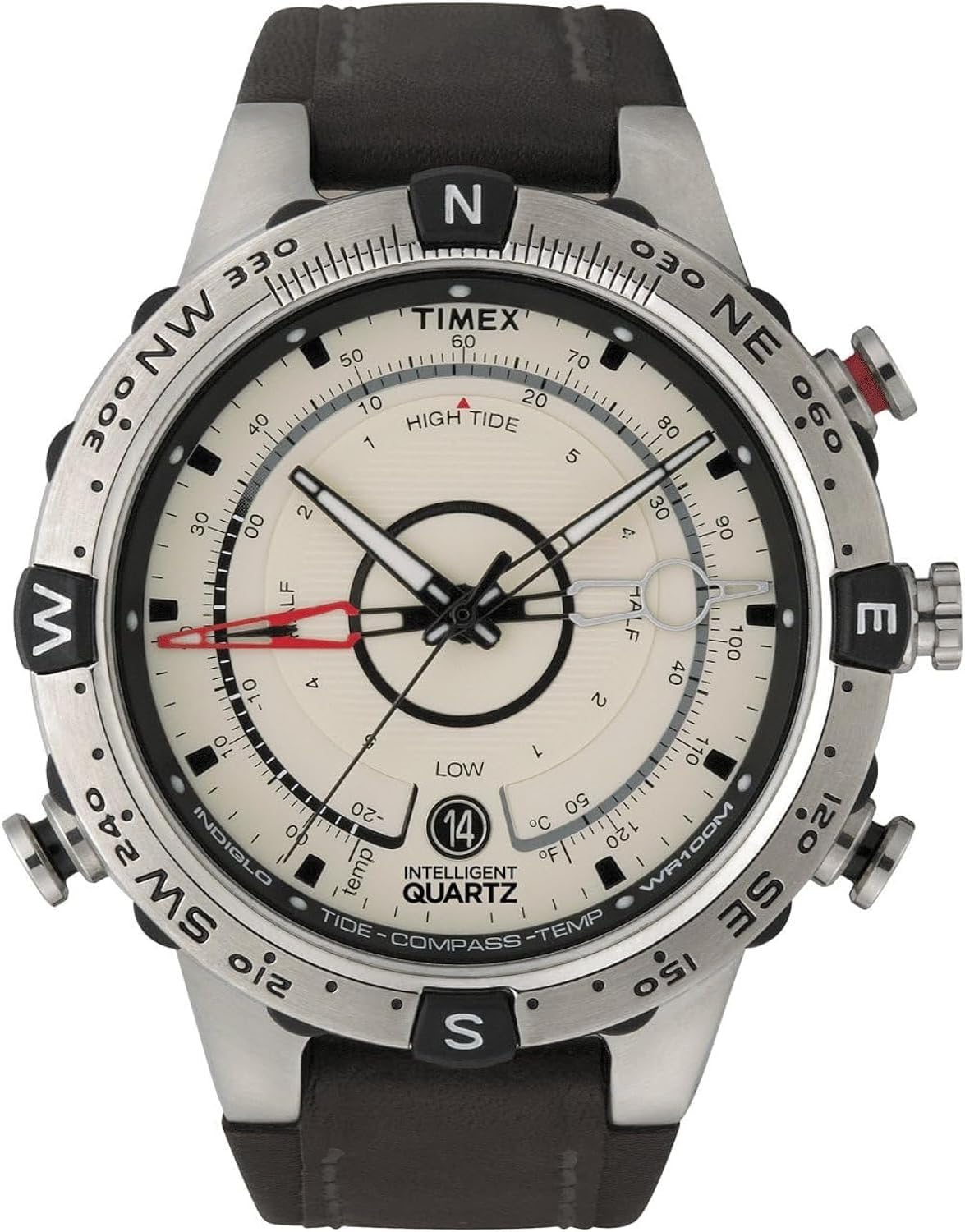 Timex Intelligent Quartz Men's Tide-Temp-Compass 45 mm Watch