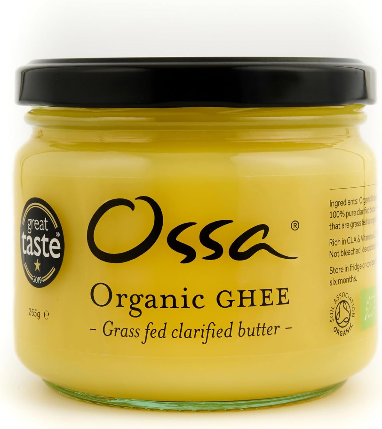 Ossa Organic Ghee | Traditional clarified butter from British Cows grassfed to organic standards I Parent (Ghee Single)