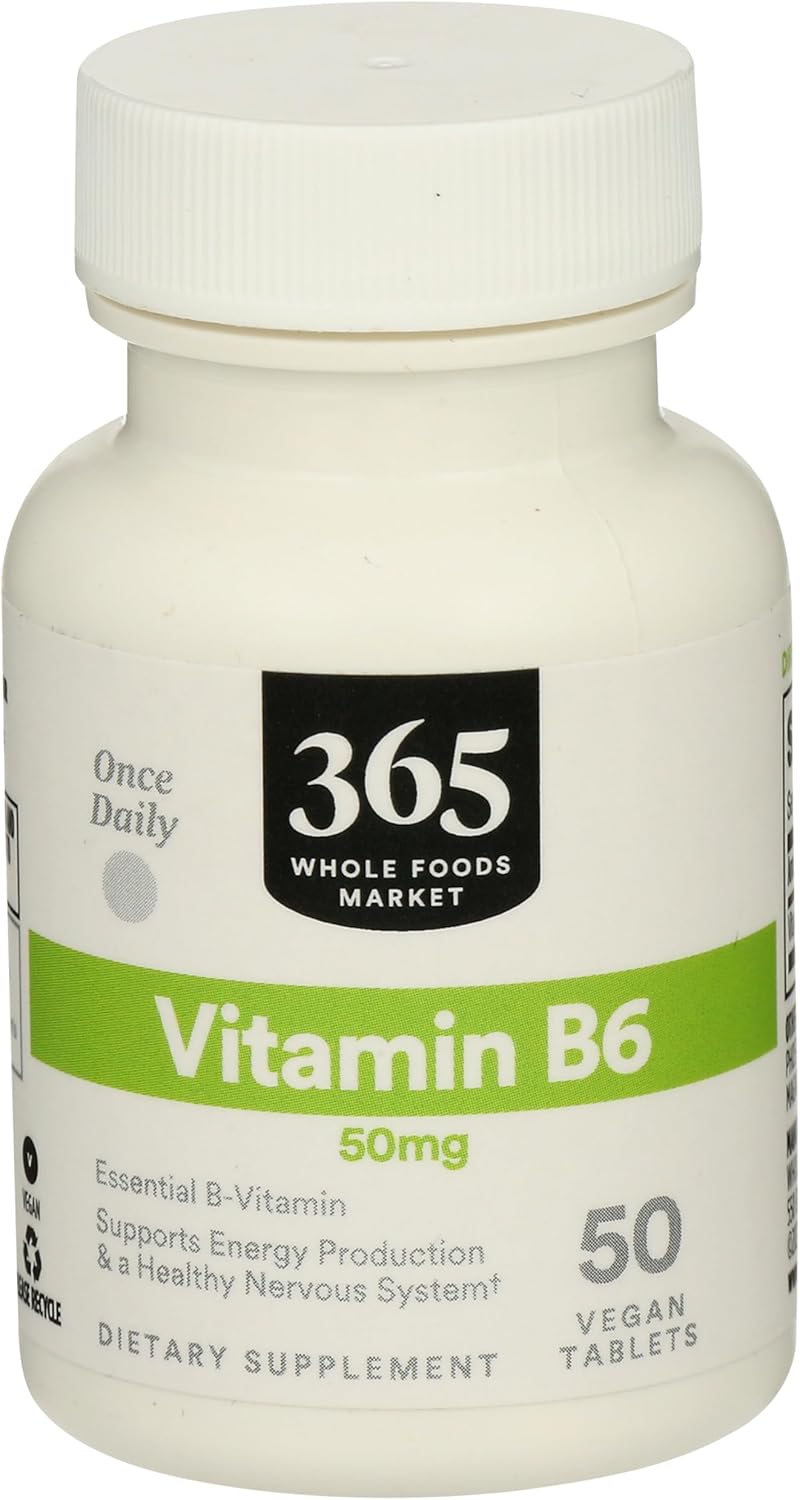 365 By Whole Foods Market, Vitamin B6 50Mg, 50 Count