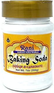 Rani Baking Soda (SODIUM BI-CARBONATE) 7oz (200g) PET Jar ~ Used for cooking, NON-GMO | Indian Origin | Gluten Friendly