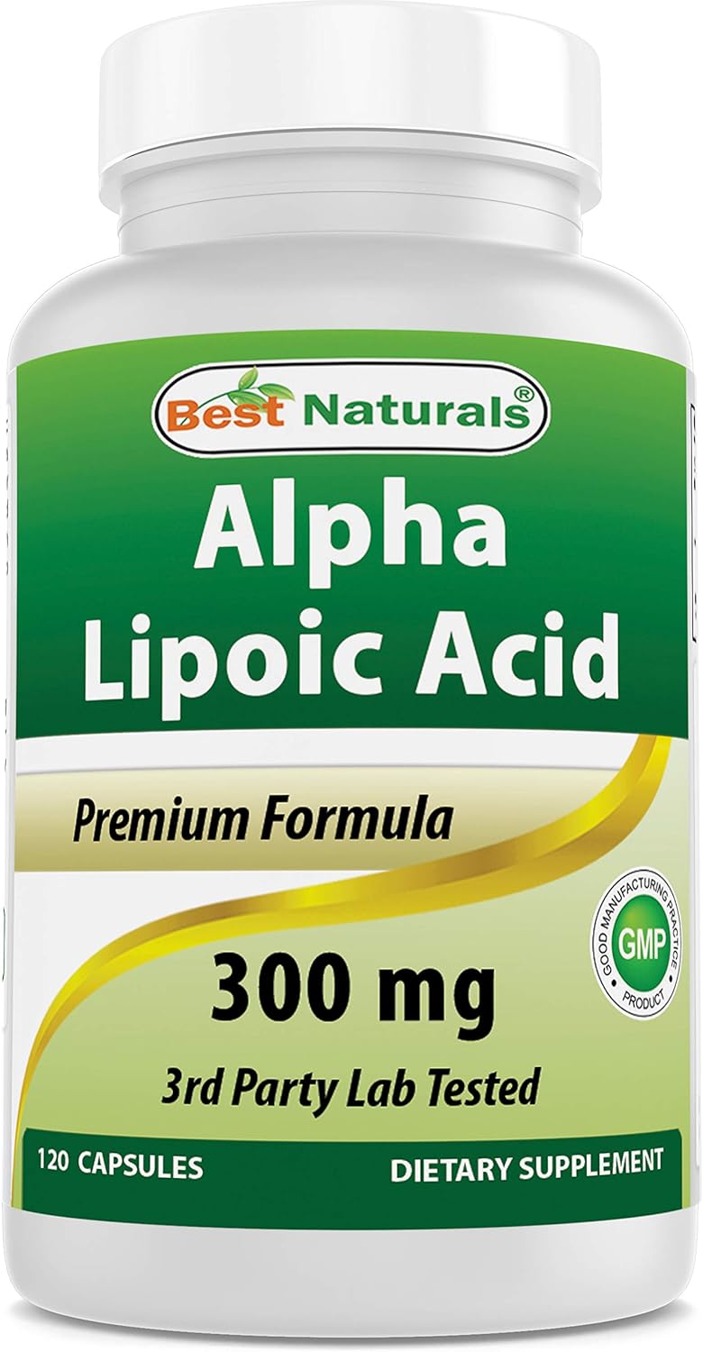Best Naturals Alpha Lipoic Acid 300 mg 120 Capsules