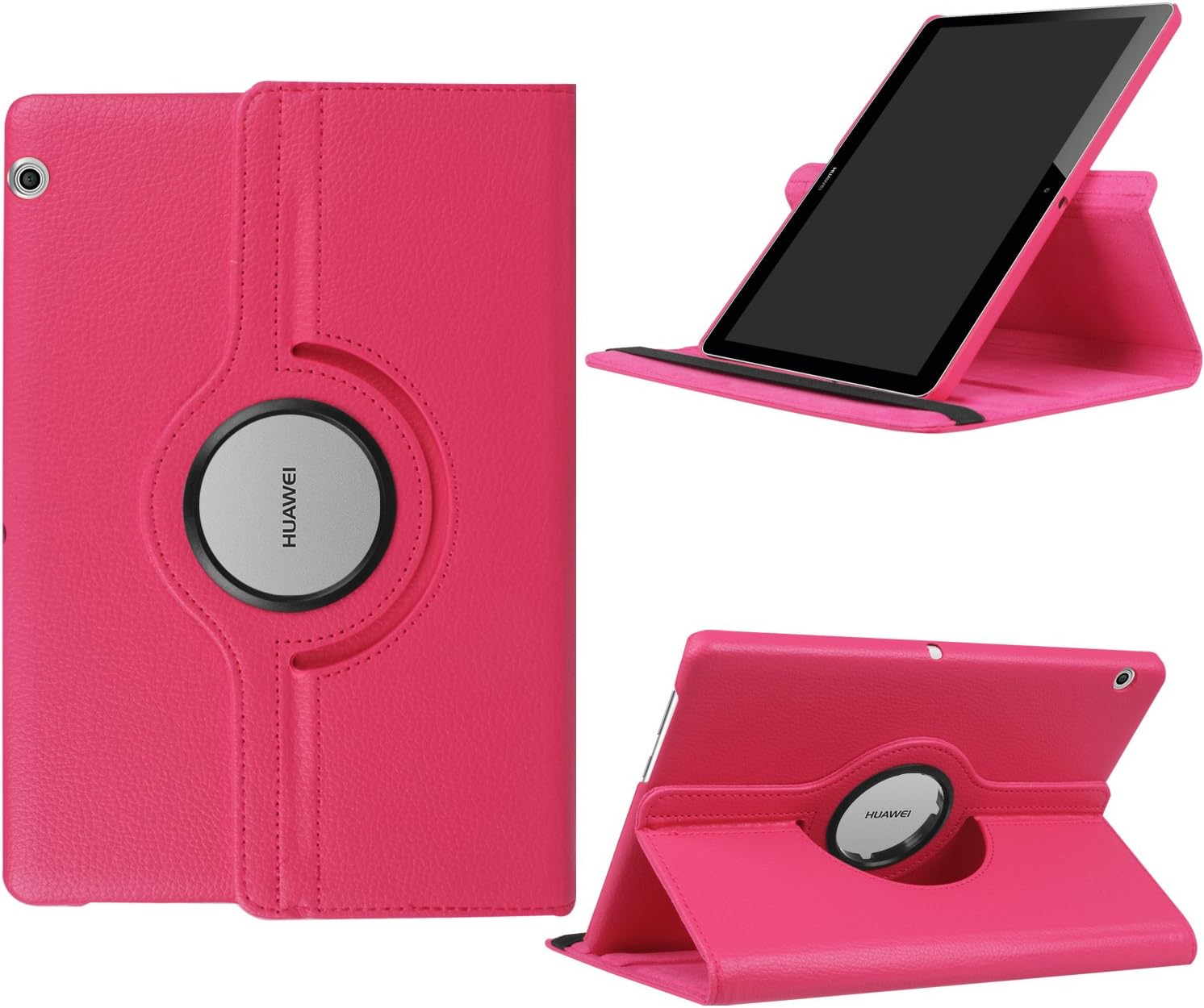 Funluna Huawei MediaPad T3 10 360° Rotation Case Cover with Flap/Positioning Stand for Huawei MediaPad T3 10 9.6 Inch Touch Tablet 2017 Model