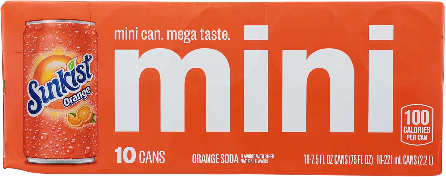 Sunkist Sunkist Regular 10pk Mini Can, 75 Fl Oz