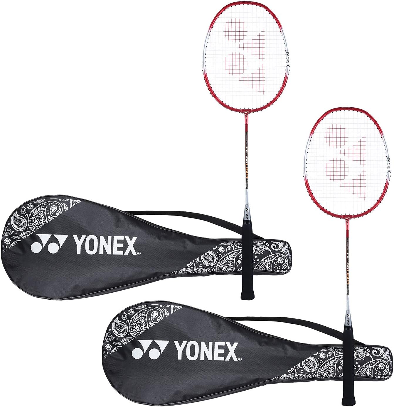 Yonex ZR 100 Light Aluminium Badminton Racquet with Full Cover, Set of 2 | Made in India