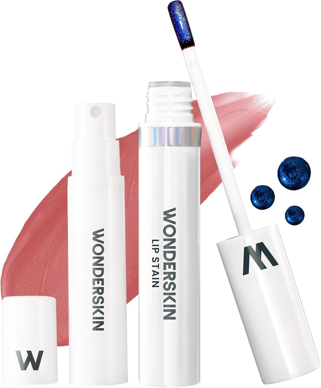 Wonderskin Wonder Blading All Day Lip Stain Peel Off Masque and Reveal Kit - Long Lasting, Waterproof Nude Lip Tint, Transfer Proof Natural Makeup Stain Kit (Whimsical)
