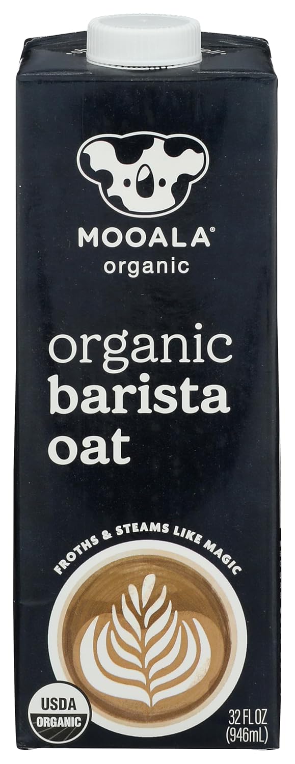 Mooala Barista Oatmilk - Shelf Stable, Oat Based Creamer for Coffee and Matcha, Organic, Non GMO, 32 FL OZ Case 1 (1 Pack, 32 FL Oz)