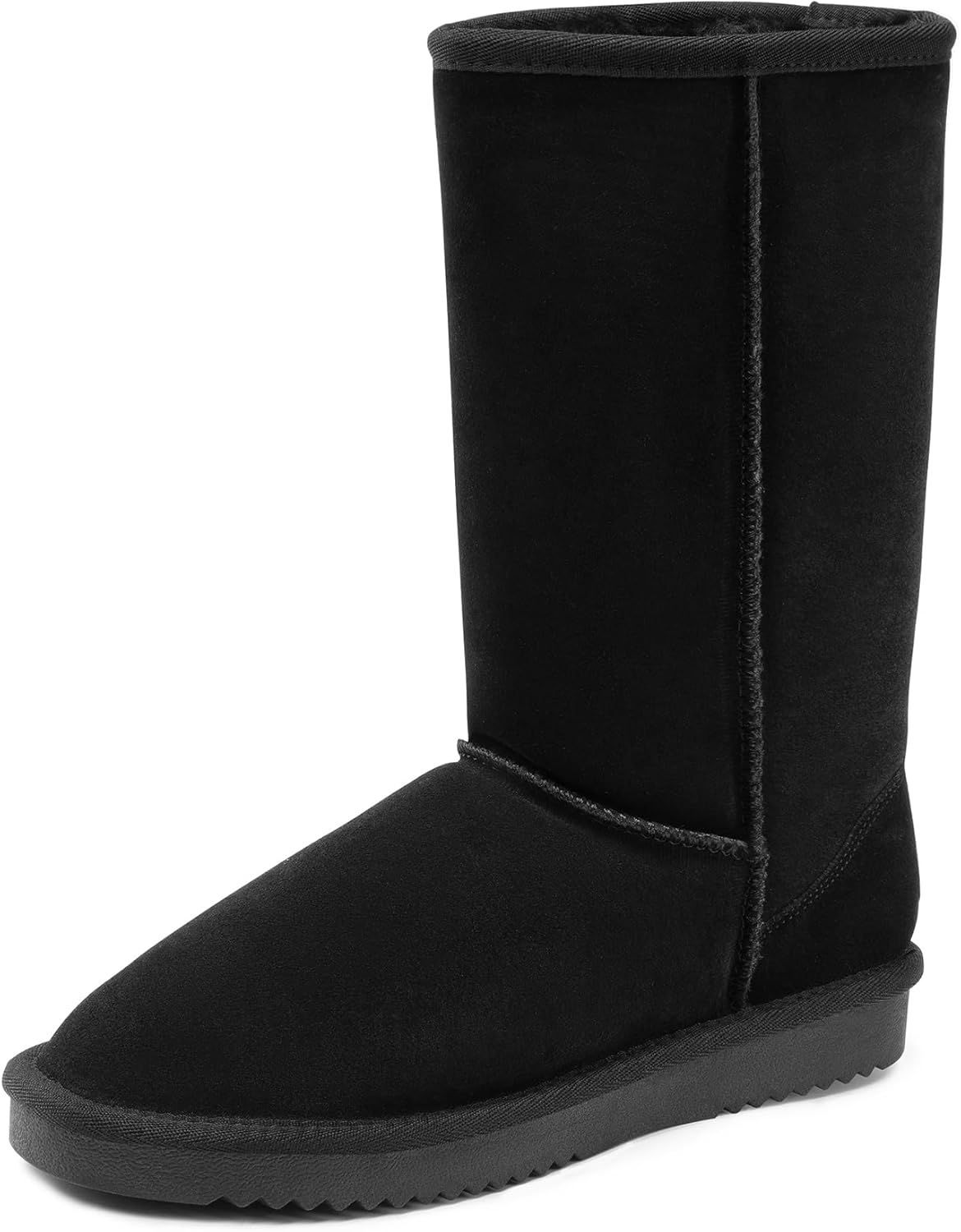 DREAM PAIRS Women's High-top Winter Snow Boots Faux Fur Lining Pull on Warm Comfortable Outdoor Booties Shoes for Women FuzzyClassic