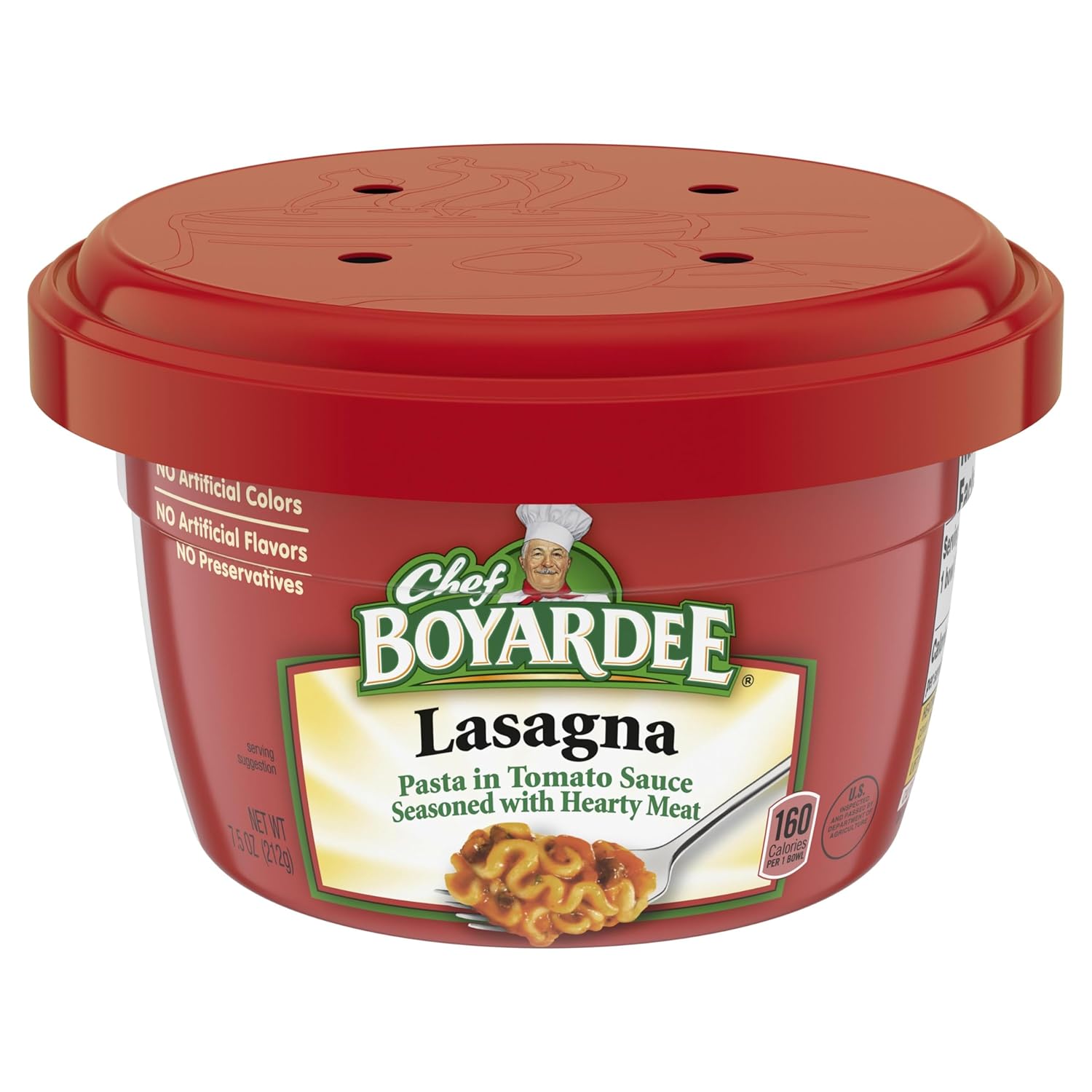 Chef Boyardee Lasagna, Microwave Food, 7.5 OZ Microwaveable Bowl (12 Bowls)