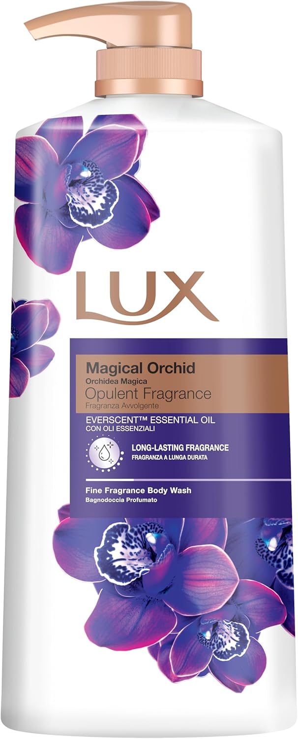 LUX Body Wash, Magical Orchid with Juniper Oil - Gentle & Soothing Skin Care, Nourishing Body Cleanser, Aromatic Bath Soap, Shower Gift for Women - Single pack 1L