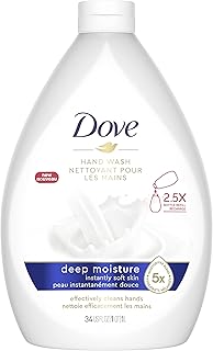 Dove Advanced Care Hand Wash Deep Moisture Pack of 3 for Soft, Smooth Skin More Moisturizers Than The Leading Ordinary Hand Soap, 34 oz