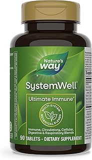 Nature's Way Systemwell Ultimate Immune*, with Vitamins C, A, D, Zinc, Selenium, Multi-System Botanical Blends Including Immune, Respiratory, Digestive, & Circulatory, 90 Tablets (Packaging May Vary)