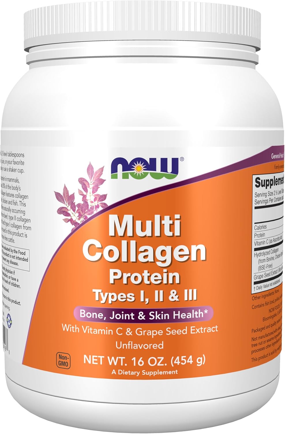 NOW Foods Multi Collagen Protein - 454g