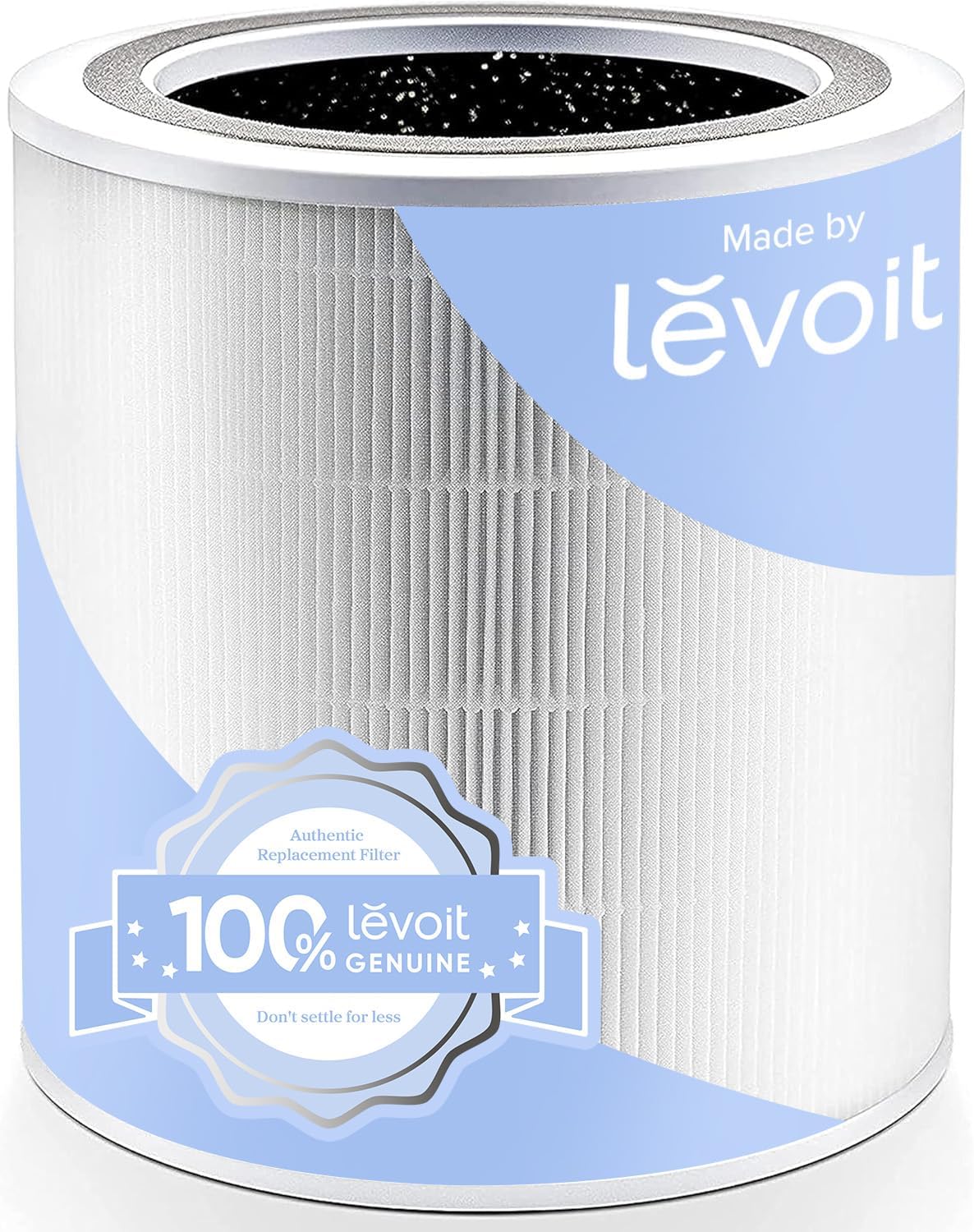 LEVOIT Core 400S-RF Air Purifier HEPA Replacement Filter, Highly Efficient Activated Carbon Pre, Air Filter Against 99.97% Allergies Dust Pollen Smoke, Core 400S-RF, White