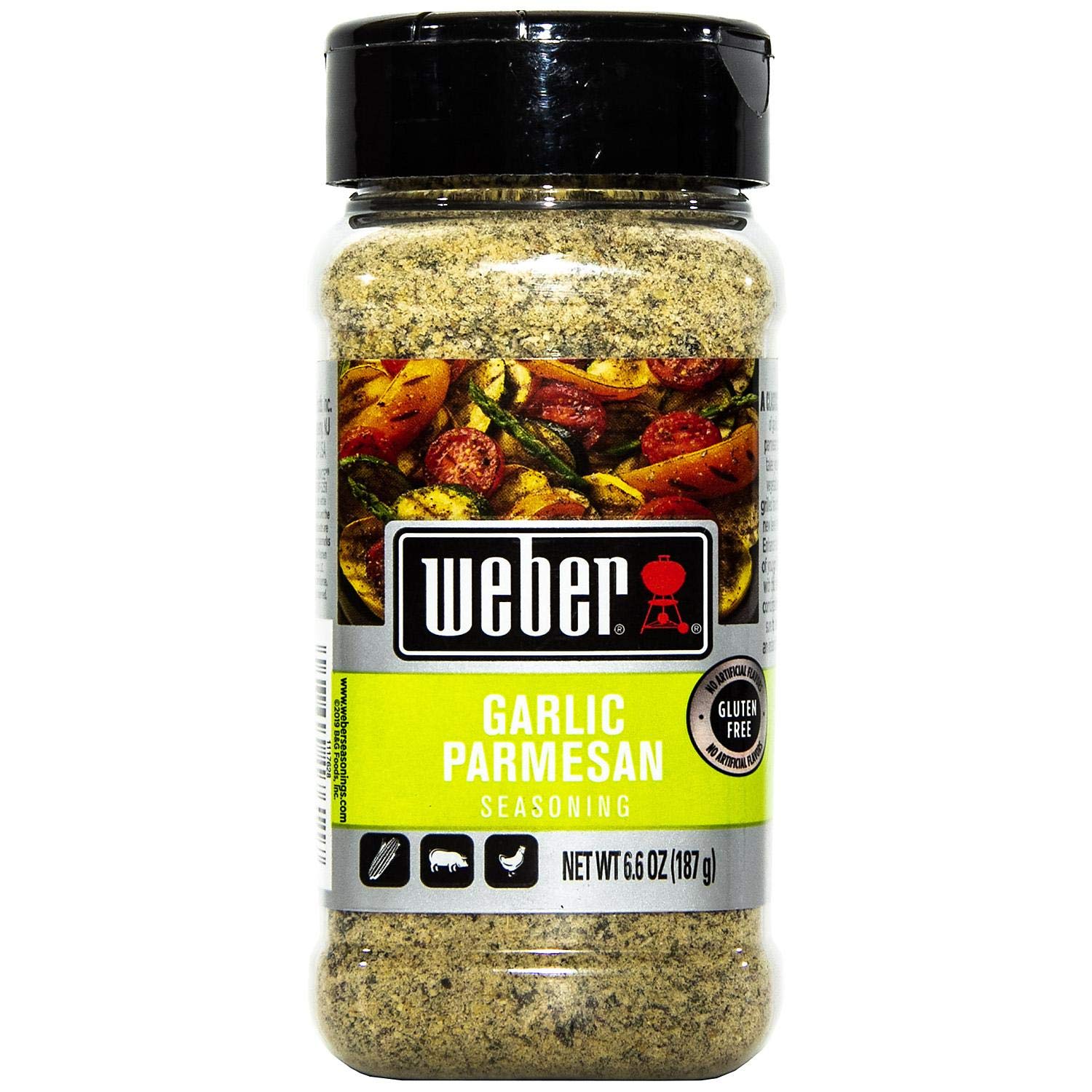 Weber Garlic Parmesan Seasoning, 6.6 Ounce Shaker