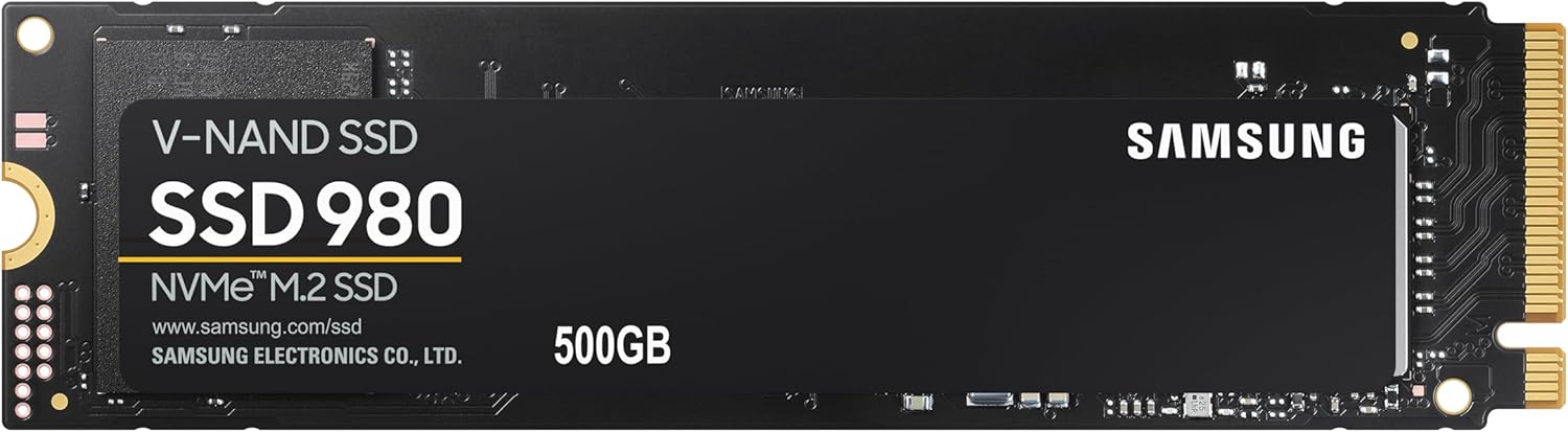 Samsung 980 500 GB PCIe 3.0 (up to 3500mbs) NVMe M.2 Internal Solid State Drive (SSD) (MZ-V8V500BW)