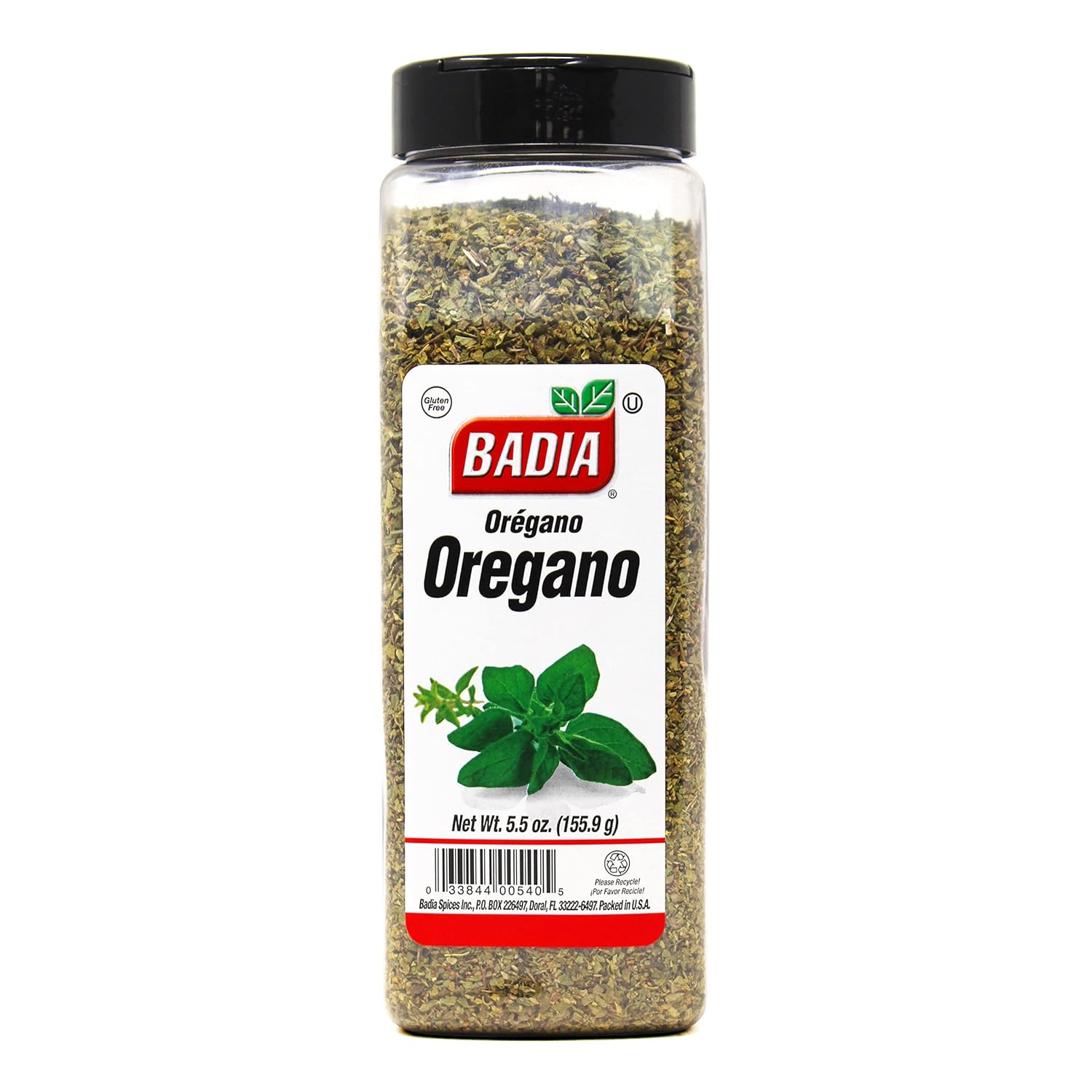 Badia Oregano Whole, 5.5 oz – Dried Oregano Leaves, Herb Seasoning – Aromatic and Flavorful