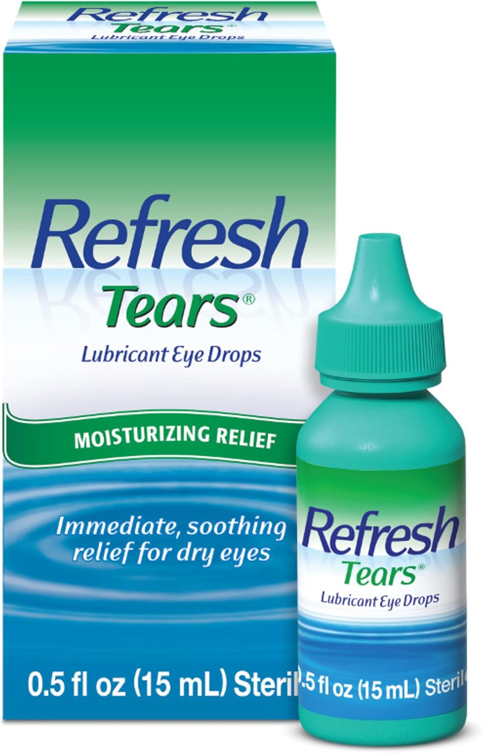 Refresh Tears Lubricant Eye Drops For Dry Eyes, 0.5 Fl Oz Sterile