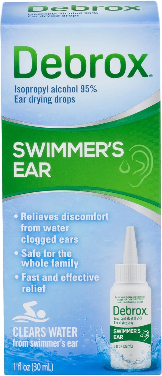 Debrox Swimmer’s Ear Drops, Ear Drying Drops for Adults and Kids, 1 Fl Oz