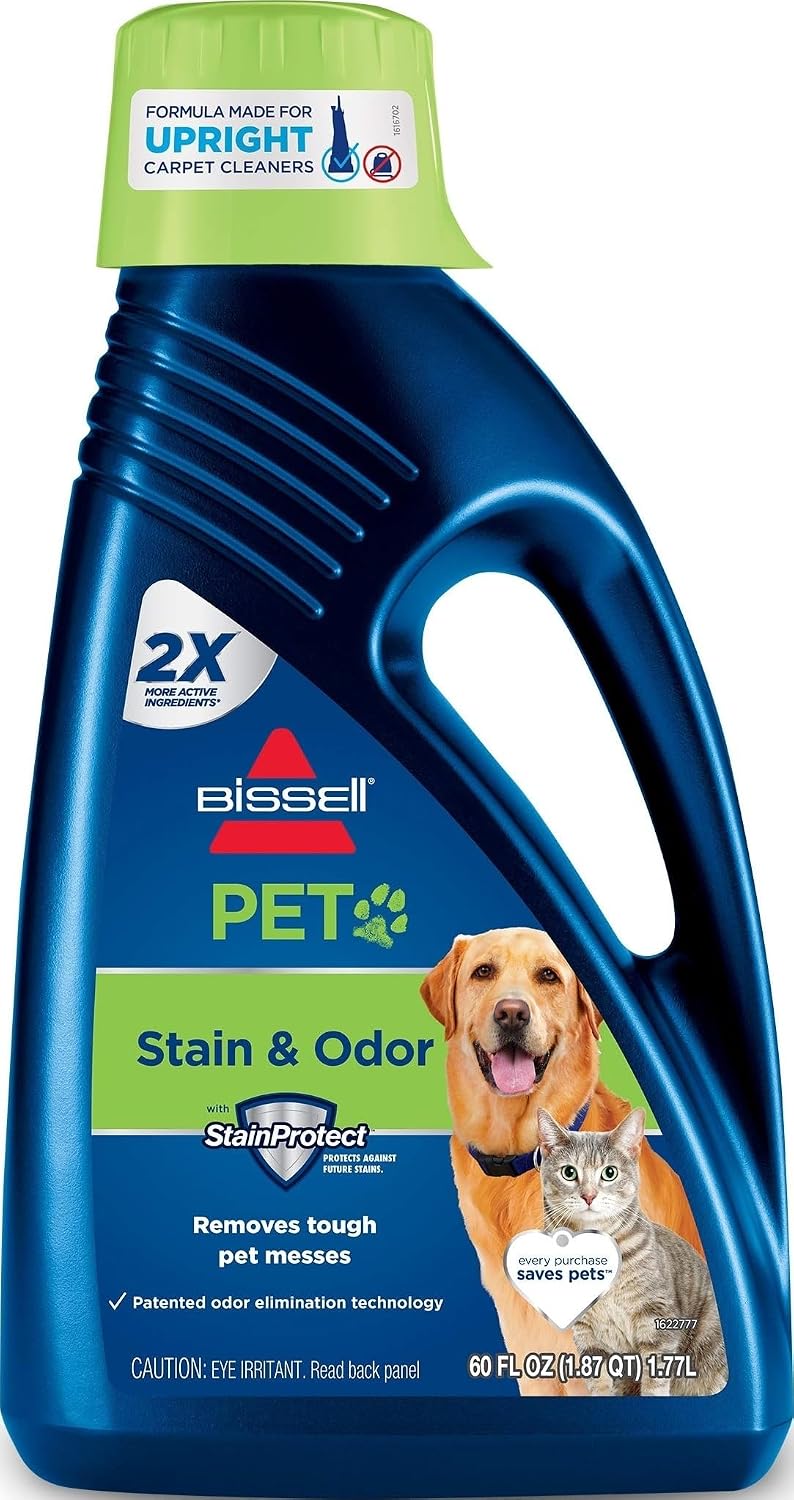 BISSELL 2X Pet Stain & Odor Full Size Machine Formula, 60 ounces, 99K52