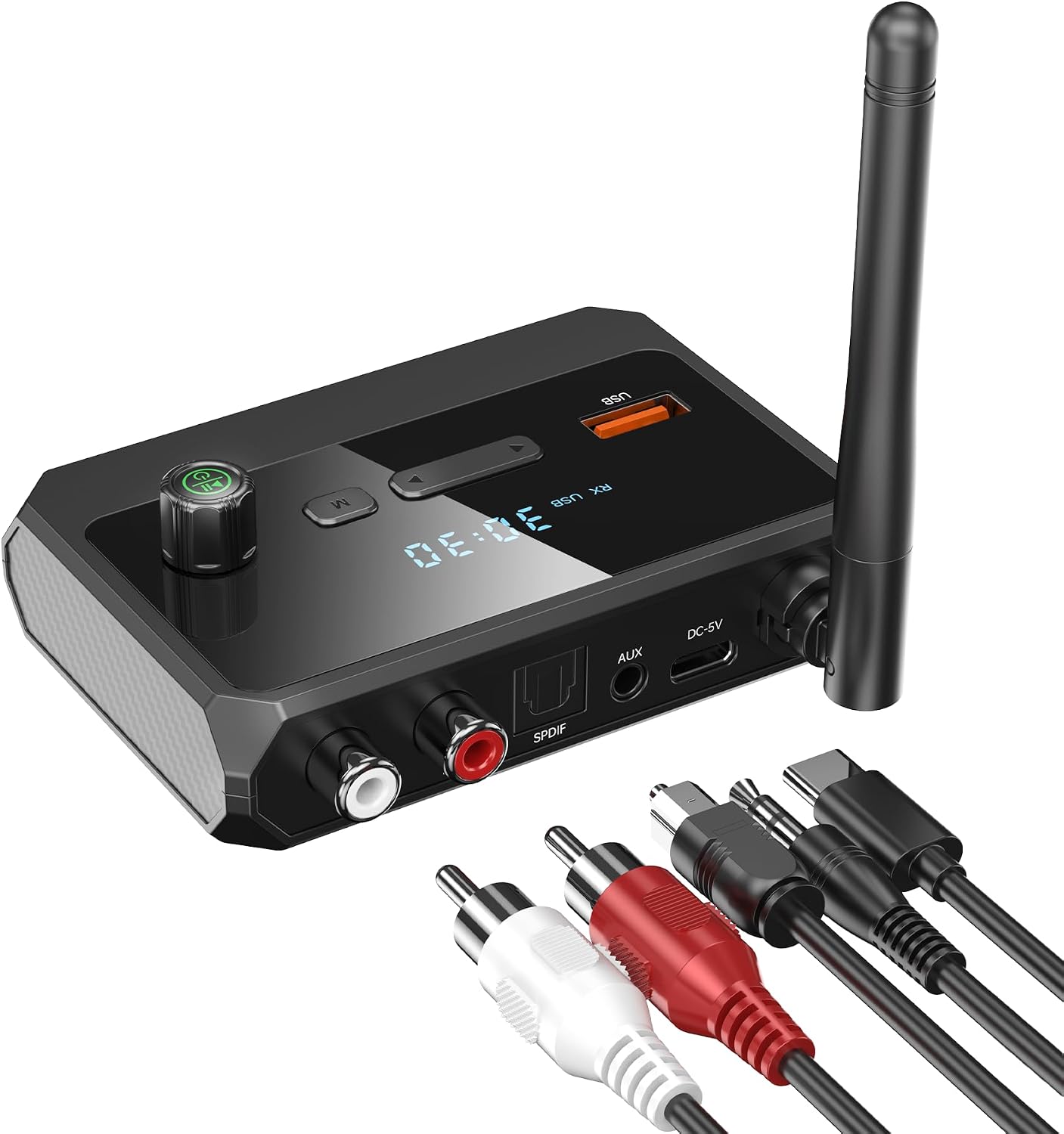KAIY Bluetooth 5.4 Receiver for Home Stereo, Optical Low Latency