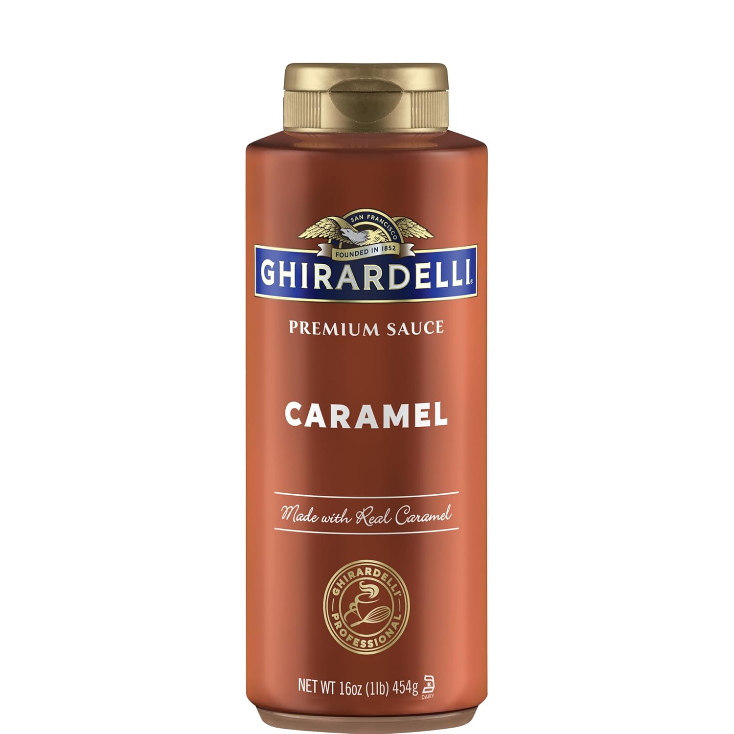 Ghirardelli Caramel Sauce Squeeze Bottle, 16 oz (Pack of 1)