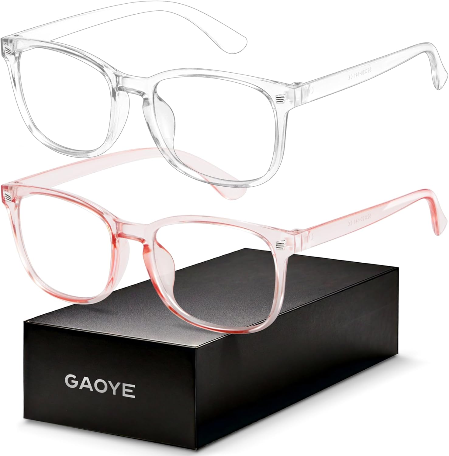 Blue Light Blocking Glasses - Fashion Square Eyeglasses, Anti UV Ray Computer Gaming Glasses Blue Blockers for Women/Men