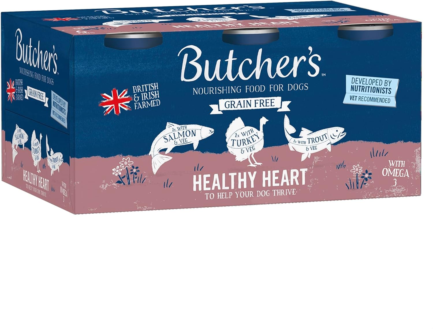 Butcher's Healthy Heart Wet Dog Food Tins, 9.36 kg (24 x 390 g)