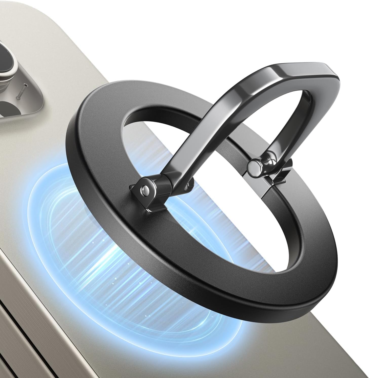 SUPERONE for MagSafe Phone Grip, Adjustable Magnetic Phone Ring Holder Removable Finger Phone Ring Kickstand Compatible with MagSafe Accessories Only for iPhone 16 & 15 & 14 & 13 & 12 Series