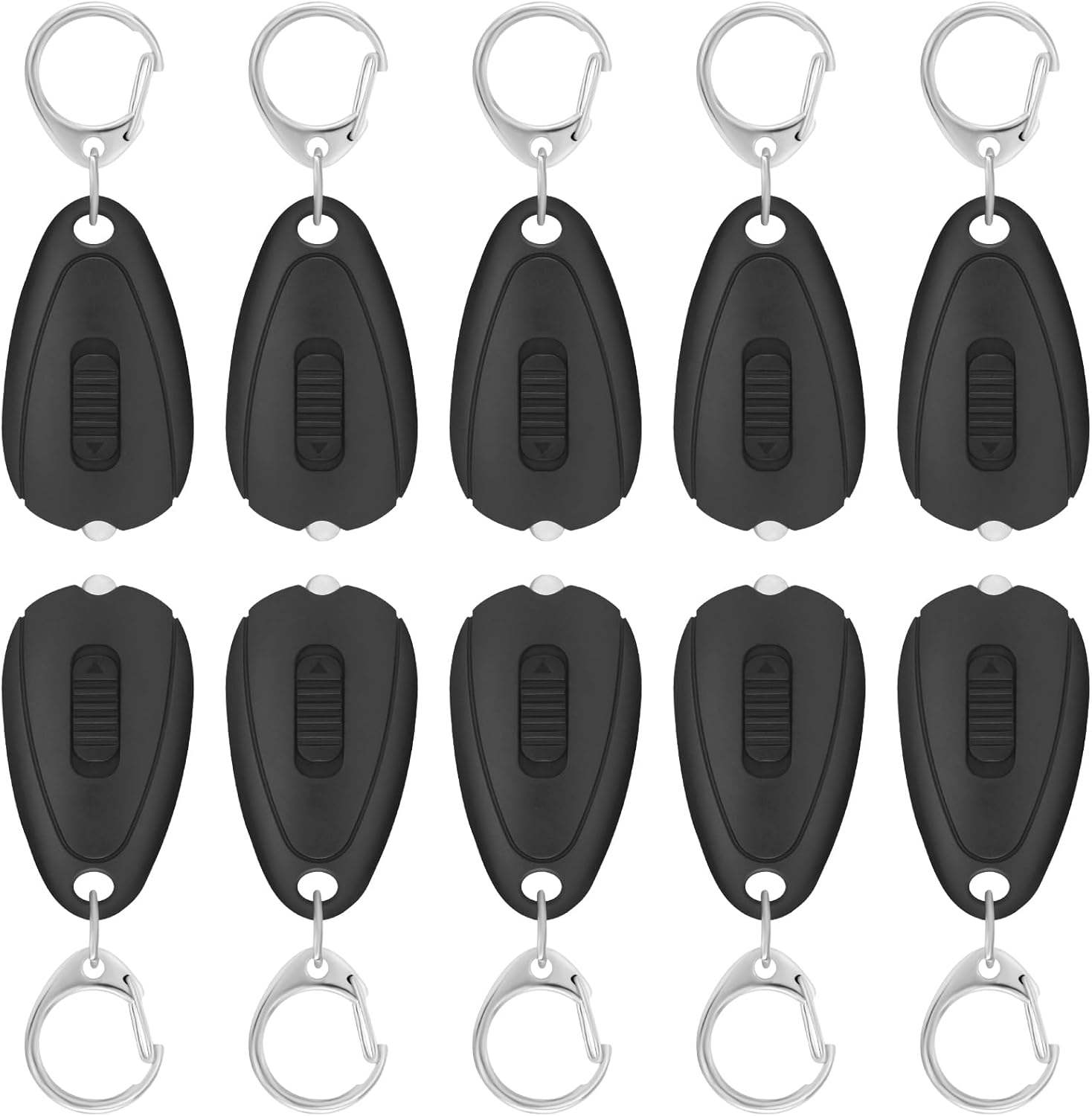 RISEMART Keychain Flashlight, Portable Mini Keychain Light Pack of 10, 14 Lumens Bright LED Key Ring Light for Ourdoor Camping Emergency Hiking
