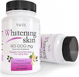 Glutathione Pills - Dark Spots & Acne Scar Remover - 90000mg - Made in USA - Vegan Skin Shining Pills with Anti-Aging & Antioxidant Effect - 120 Capsules