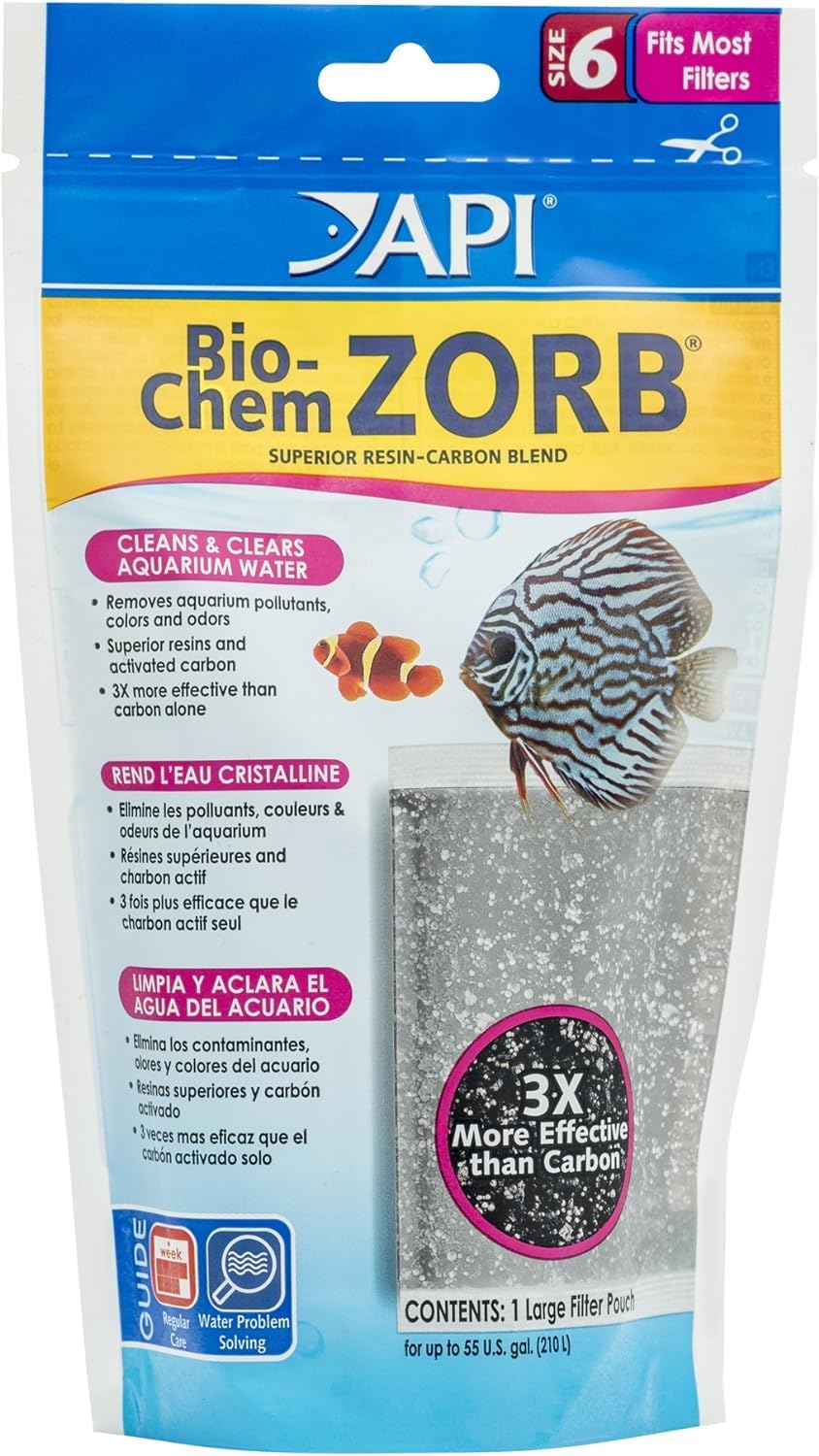 API BIO-CHEM ZORB SIZE 6 Aquarium Canister Filter Filtration Pouch 1-Count Bag