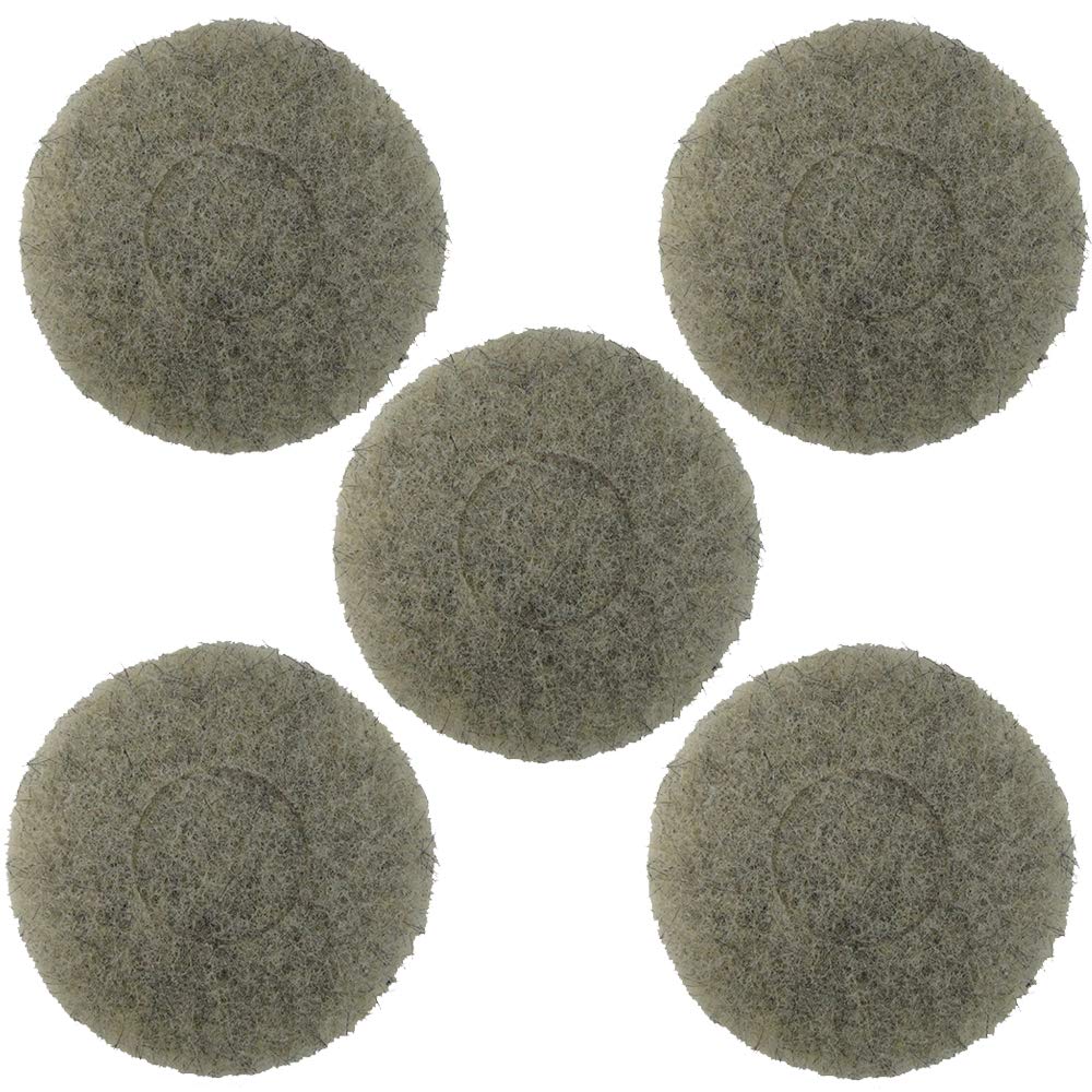 Norton Ultra Grizzly 5 Pack 7-3/4" Diameter Hog's Hair Burnishing Pads for Commercial, Industrial Applications