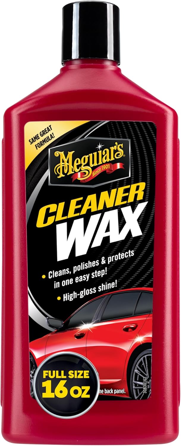 Meguiar's Cleaner Wax - Liquid Car Wax, Cleans, Polishes and Protects Your Vehicle - Easy to Use, Long-lasting Shine - 16 Oz
