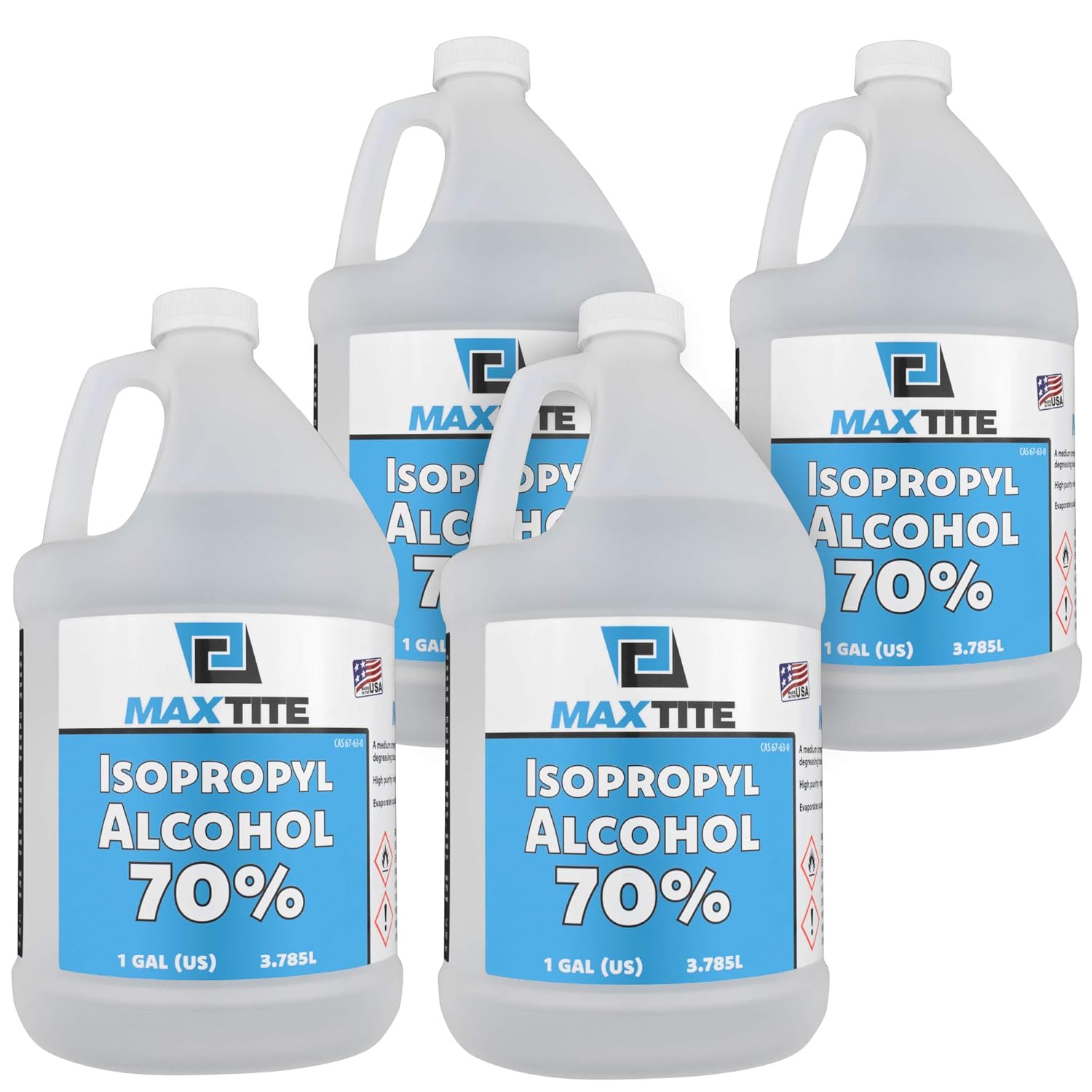 Isopropyl Alcohol 70% (1 Gallon, 4 Pack)