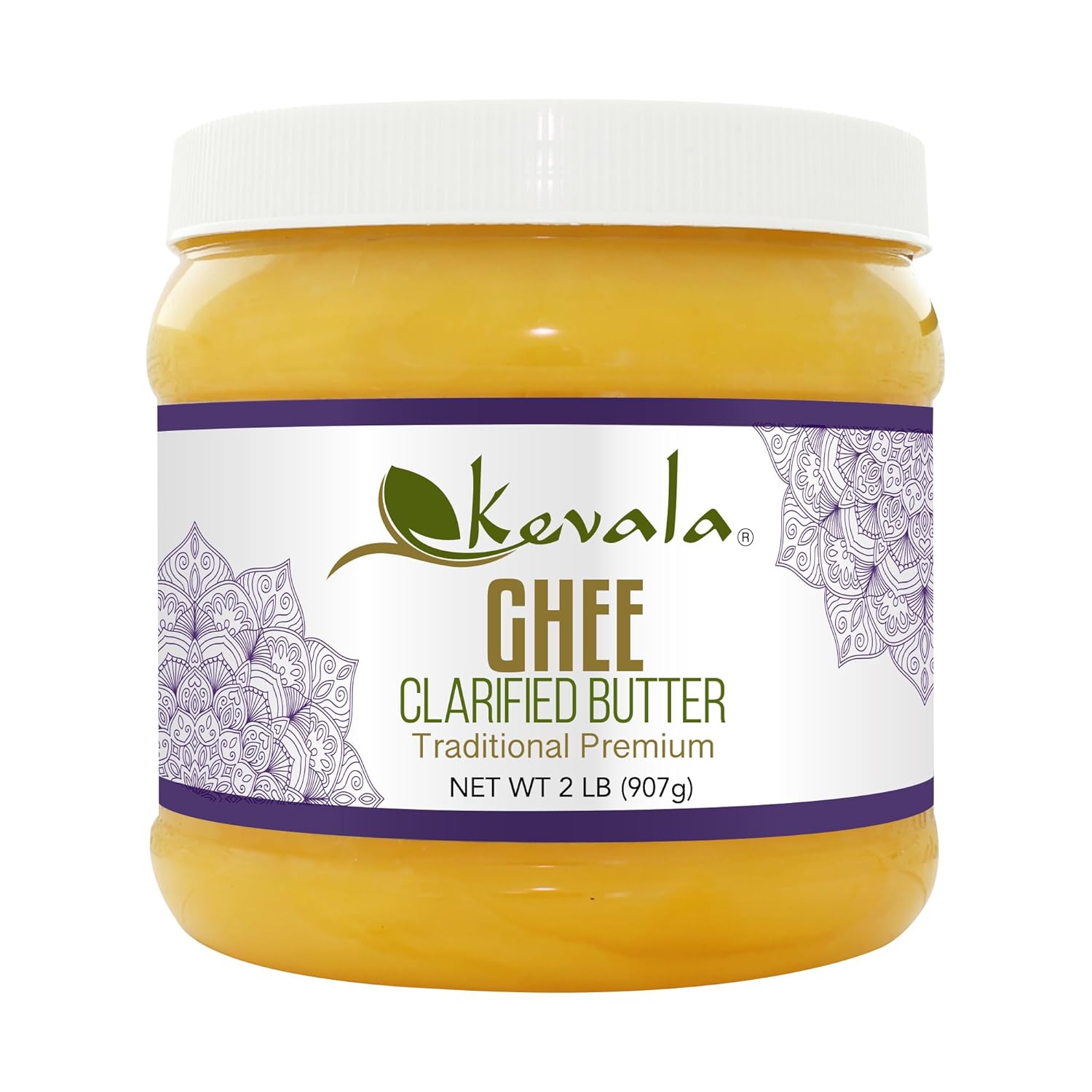 Kevala Ghee – Ghee Butter – Grass Fed – Spreadable Butter – Ghee Clarified Butter – Butter Spread – Lactose Free – Gluten Free – Casein Free – 2 lb – 907 gr