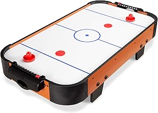 Best Choice Products 40in Portable Tabletop Air Hockey Arcade Table for Game Room w/ 100V Motor, Electric Fan, 2 Strikers, 2 Pucks