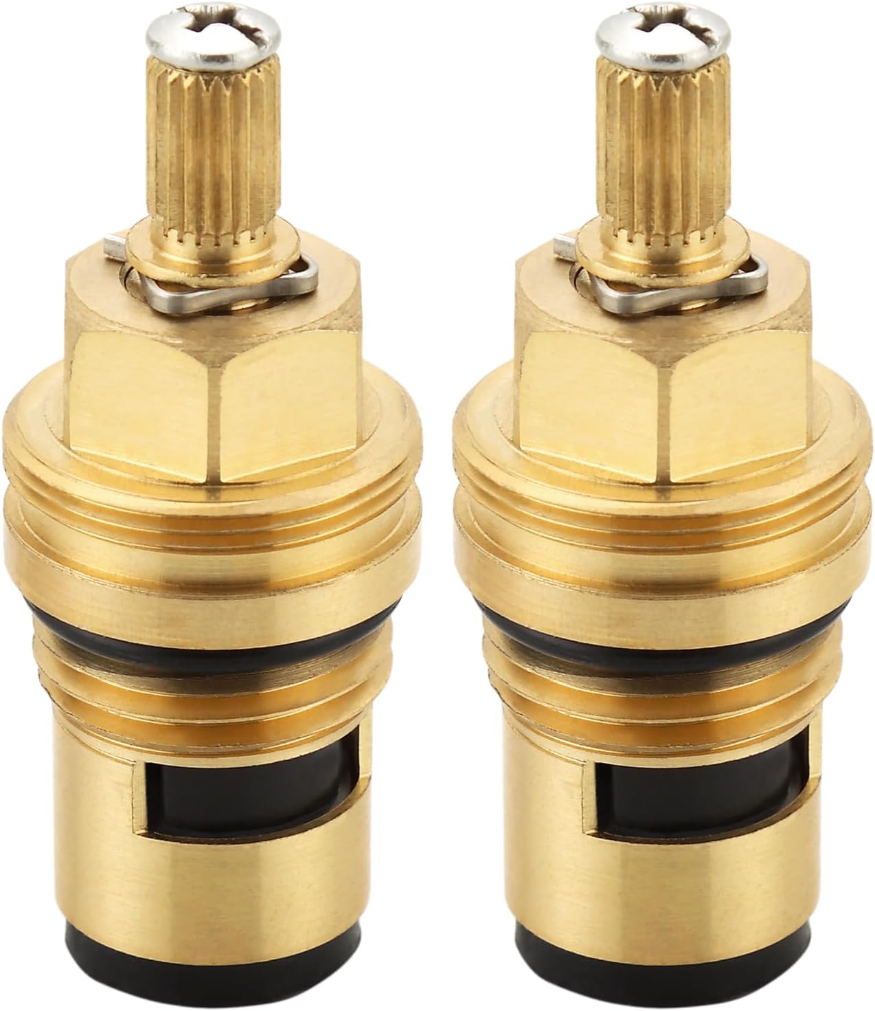 Faucet Cartridges for Grohe 45882000 45883000, 1/2″ Cold Hot Ceramic Cartridge, 2-Hole installation faucet ceramic cartridge Replacement Assembly (45882000+45883000)