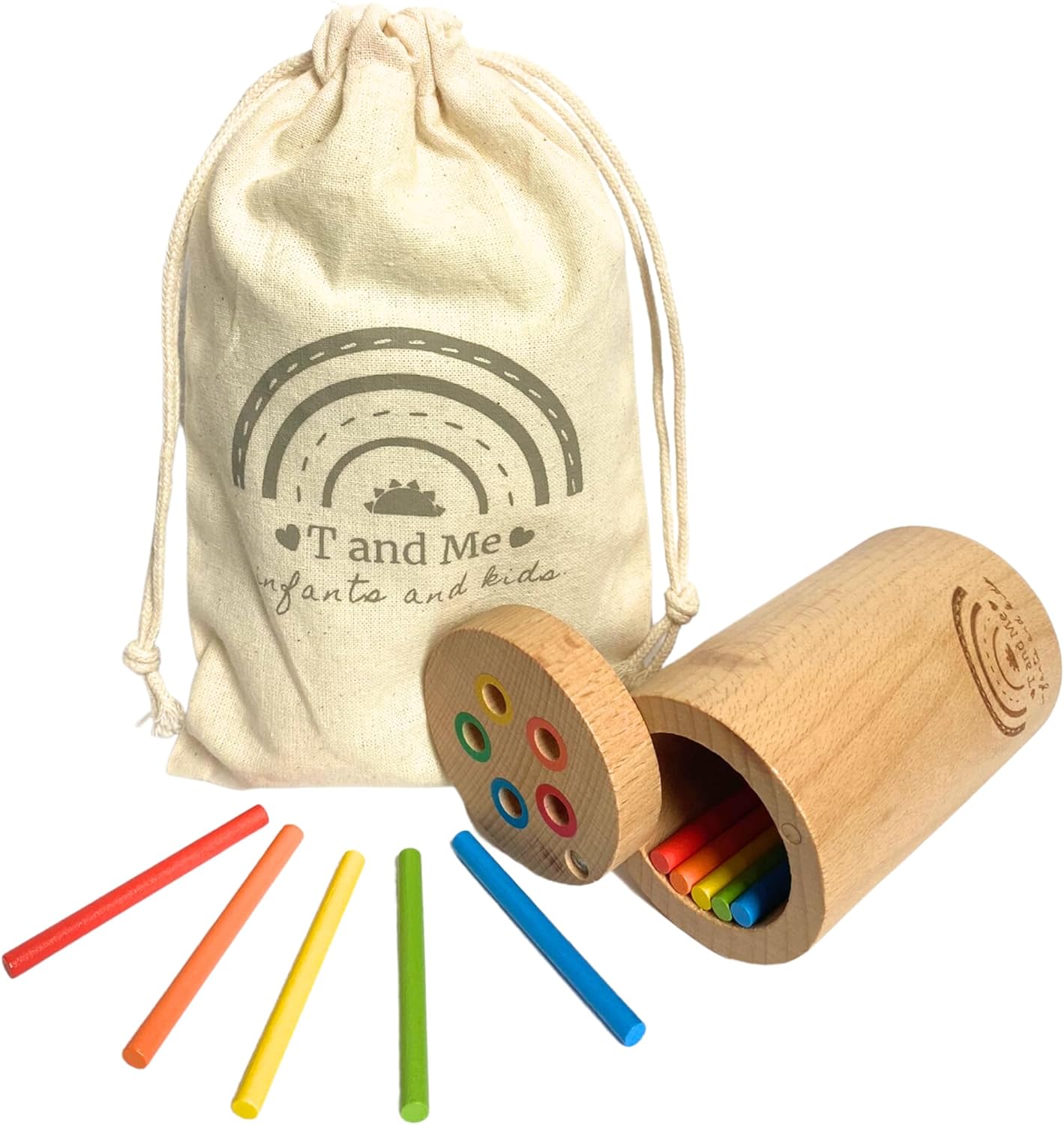 Sticks for Kids Travel Size, Montessori Toddler Toys, Toys for 1-3 Year Old, 1 Year Old Gift, Wooden Toddler Toys, Toddlers Stay Busy, Sensory Toys, Learning Toys for Toddlers, Educational Games