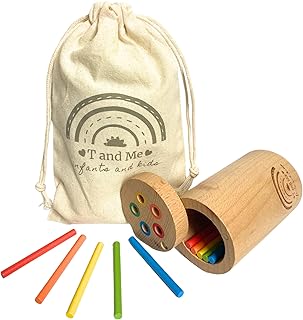 Sticks for Kids Travel Size, Montessori Toddler Toys, Toys for 1-3 Year Old, 1 Year Old Gift, Wooden Toddler Toys, Toddlers Stay Busy, Sensory Toys, Learning Toys for Toddlers, Educational Games