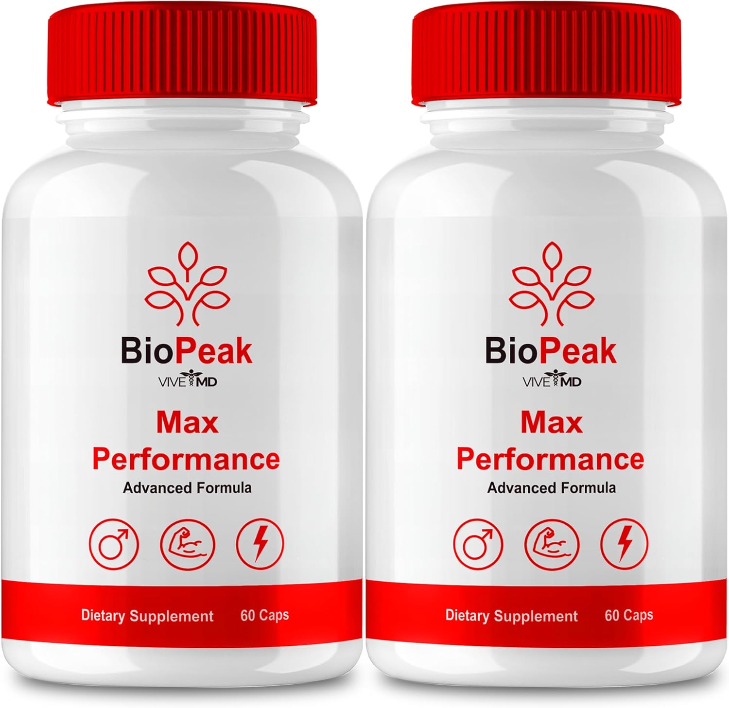 VIVE MD BioPeak Capsules, Bio Peak Advance Formula, BioPeak All Natural Supplement - Biopeak Pills for Maximum Strength, Bio Peak Support Pills Reviews (2 Pack)