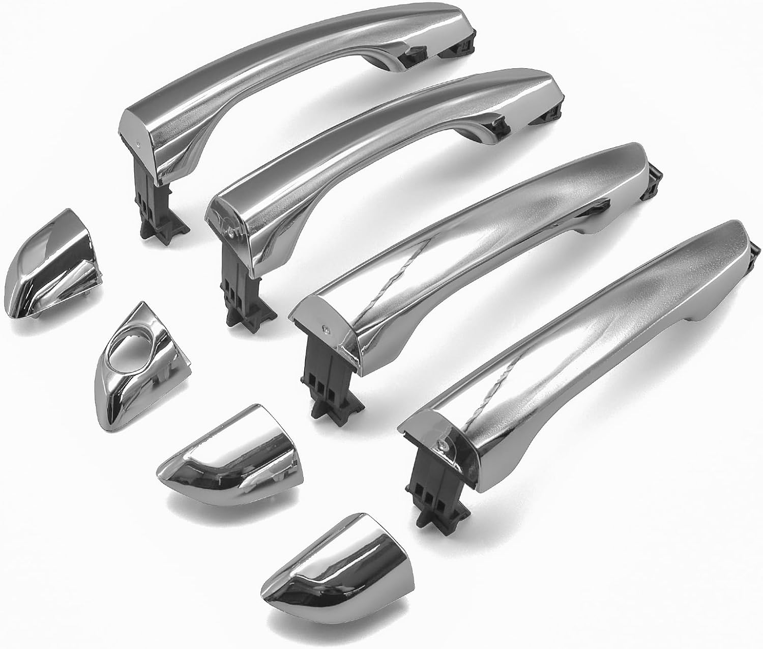 Chrome Exterior Door Handles Set of 4 for Hyundai Elantra Sedan 2017 2018 2019 2020, Front Rear Drive & Passenger Side, Replaces# 82651-F2010 82651-F2010