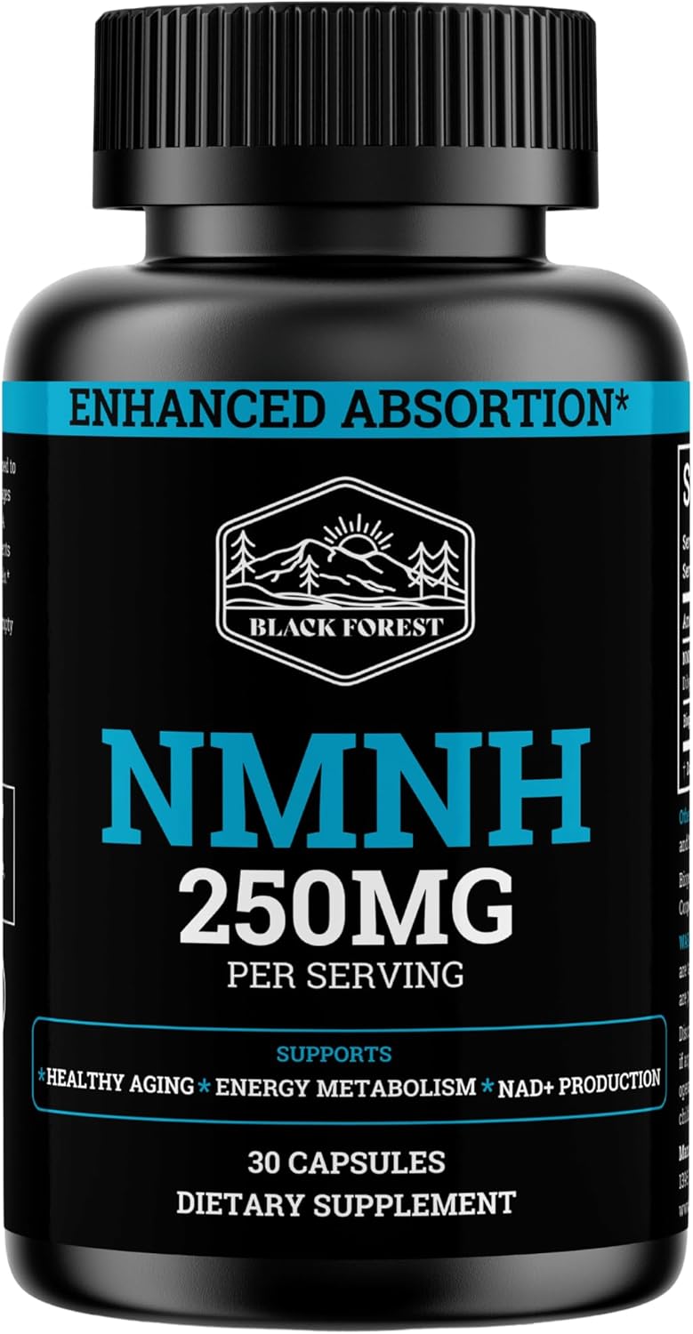NMNH Supplement 250MG Pure Dihydro-Nicotinamide Mononucleotide (NMN Supplement Alternative with Bioperine® For 3X The Bioavailability) NAD Supplement to Boost NAD+ Levels For Anti-Aging & Energy