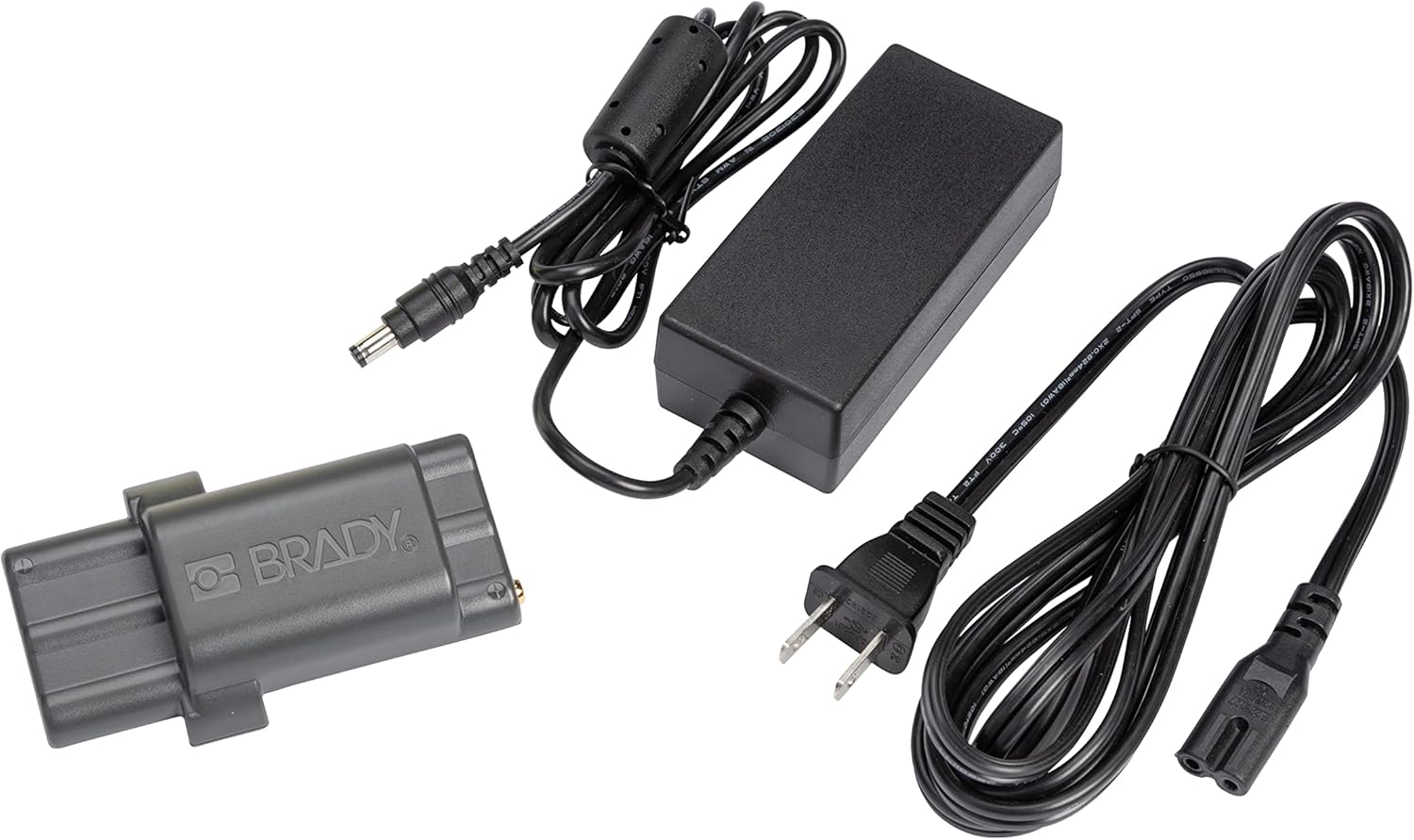 Brady M210 Printer Accessory Power Kit Li-Ion Battery Pack and AC Adapter (M210-PWR-KIT). for use with M210, M210-LAB, and BMP21-PLUS Printers.,Black, Large