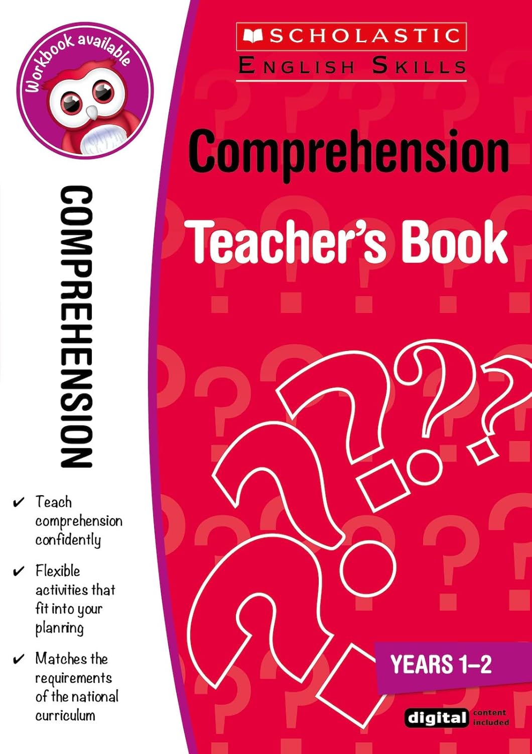 Comprehension Teacher Resource for teaching children ages 5 to 7 (Years 1-2). Lessons for comprehension skills are covered including predicting, clarifying and questioning.(Scholastic English Skills)